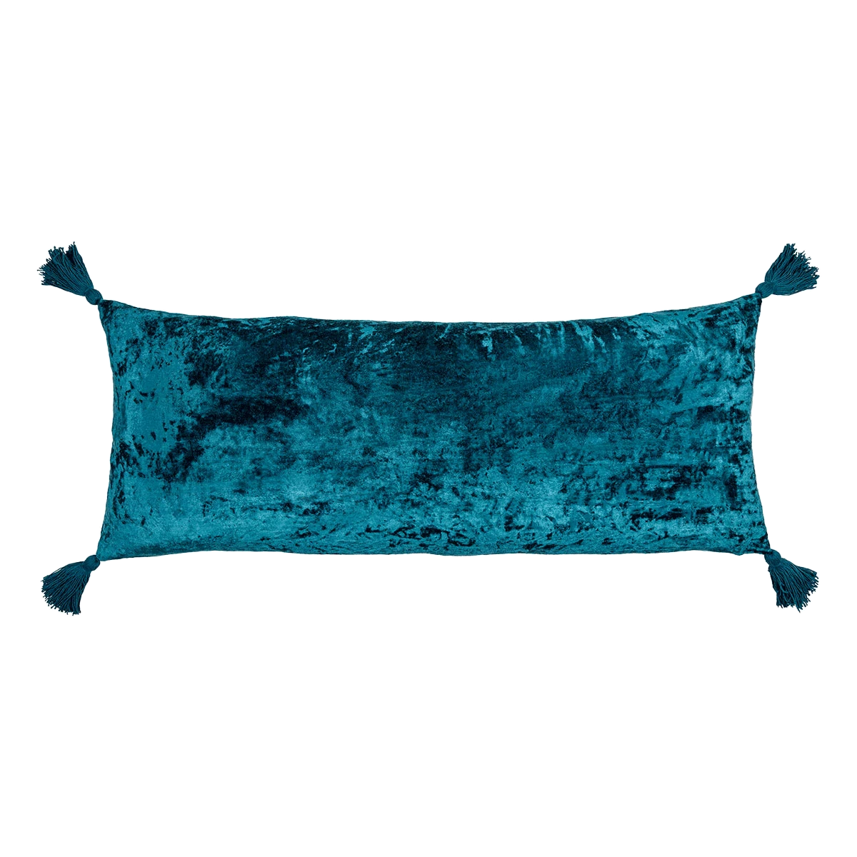Surya All Pillows Blue Velvet Lumbar Pillow
