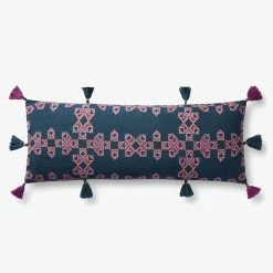 Loloi Rugs All Pillows Violet Tassel Lumbar Pillow By Justina Blakeney® X Loloi