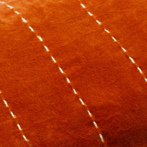 Surya New Orange Velvet Lumbar Pillow