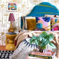 Jungalow® Sunflower Mali Hourglass Stool By Justina Blakeney™ New